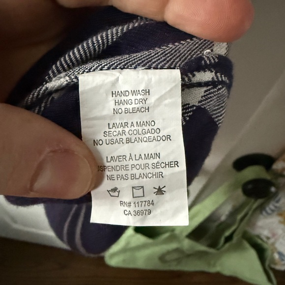 Rails Navy and White Plaid Flannel Button Down Shirt - Picture 3 of 5